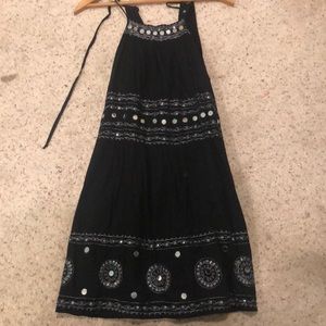 Free people black mini dress.